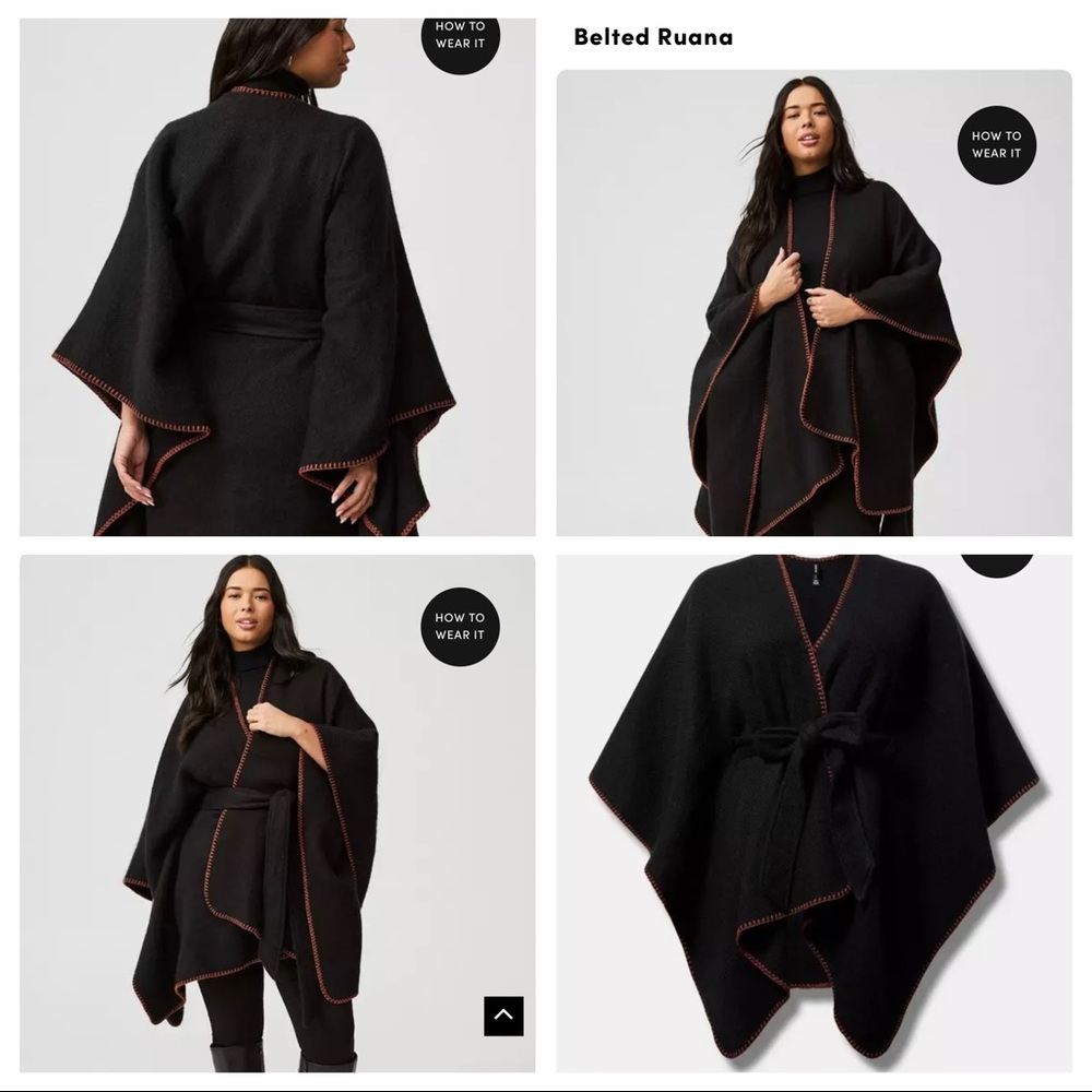 Torrid Belted Ruana Sweater